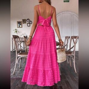 SHEIN hot pink summer dress